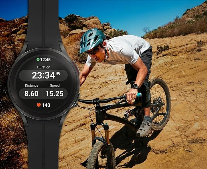 Watch 5 Pro: Premium GPS + Cellular Connectivity, Advanced Fitness & Health Tracking, Oxygen & ECG Monitoring, Water Resistance | 1-Year Warranty, 14-Day Hassle-Free Returns + Free Ear Buds