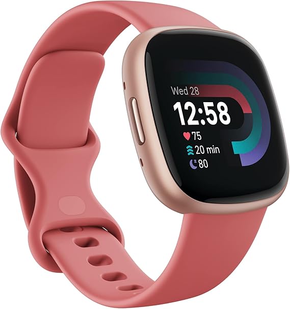 Smartwatch Versa 4: Advanced Fitness Smartwatch with Built-in GPS + 24/7 Heart Rate, Daily Readiness Score, 40+ Exercise Modes, Sleep & Stress Tracking | 1-Year Warranty, 14-Day Hassle-Free Returns