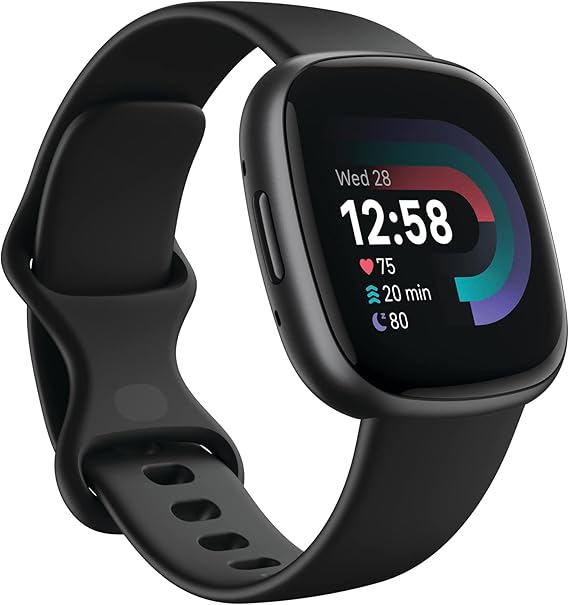 Smartwatch Versa 4: Advanced Fitness Smartwatch with Built-in GPS + 24/7 Heart Rate, Daily Readiness Score, 40+ Exercise Modes, Sleep & Stress Tracking | 1-Year Warranty, 14-Day Hassle-Free Returns