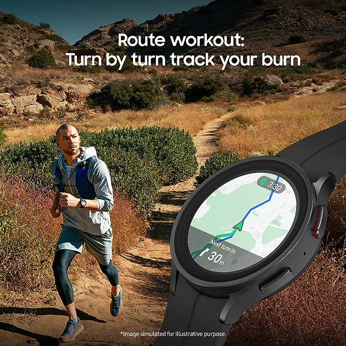 Watch 5 Pro: Premium GPS + Cellular Connectivity, Advanced Fitness & Health Tracking, Oxygen & ECG Monitoring, Water Resistance | 1-Year Warranty, 14-Day Hassle-Free Returns + Free Ear Buds