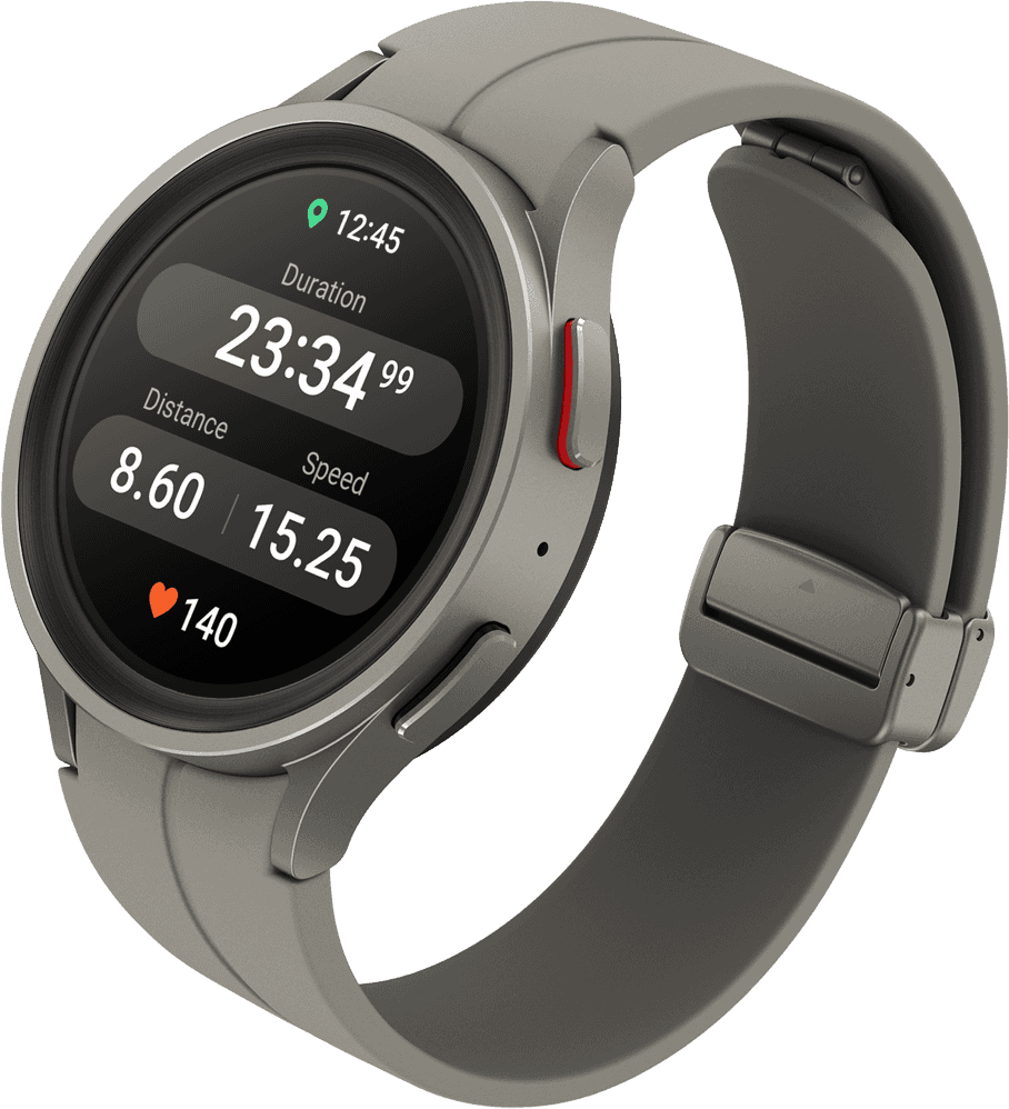 Watch 5 Pro: Premium GPS + Cellular Connectivity, Advanced Fitness & Health Tracking, Oxygen & ECG Monitoring, Water Resistance | 1-Year Warranty, 14-Day Hassle-Free Returns + Free Ear Buds