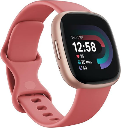 Smartwatch Versa 4: Advanced Fitness Smartwatch with Built-in GPS + 24/7 Heart Rate, Daily Readiness Score, 40+ Exercise Modes, Sleep & Stress Tracking | 1-Year Warranty, 14-Day Hassle-Free Returns